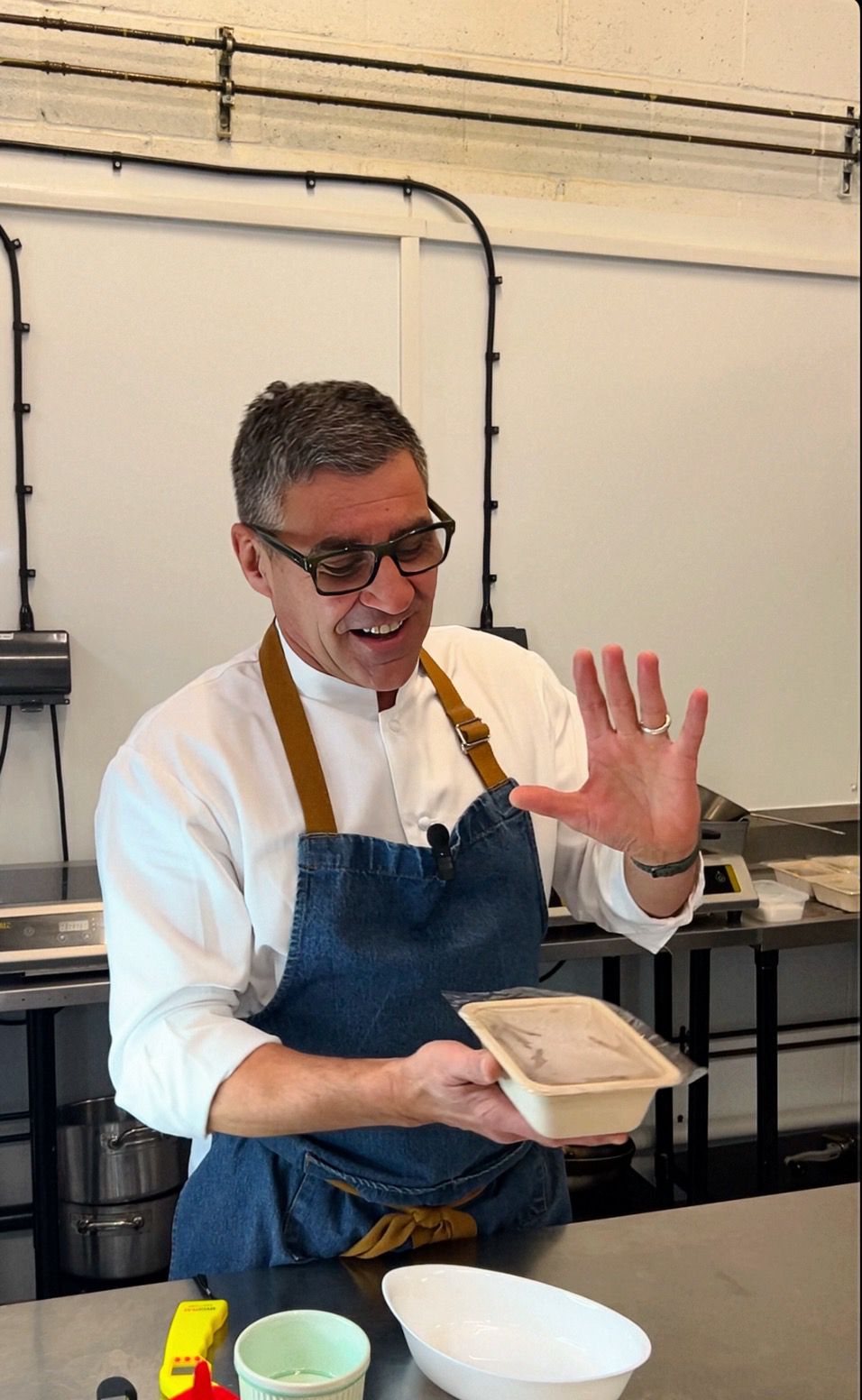 Chef Christophe with Sustainable Ready Meal Packaging
