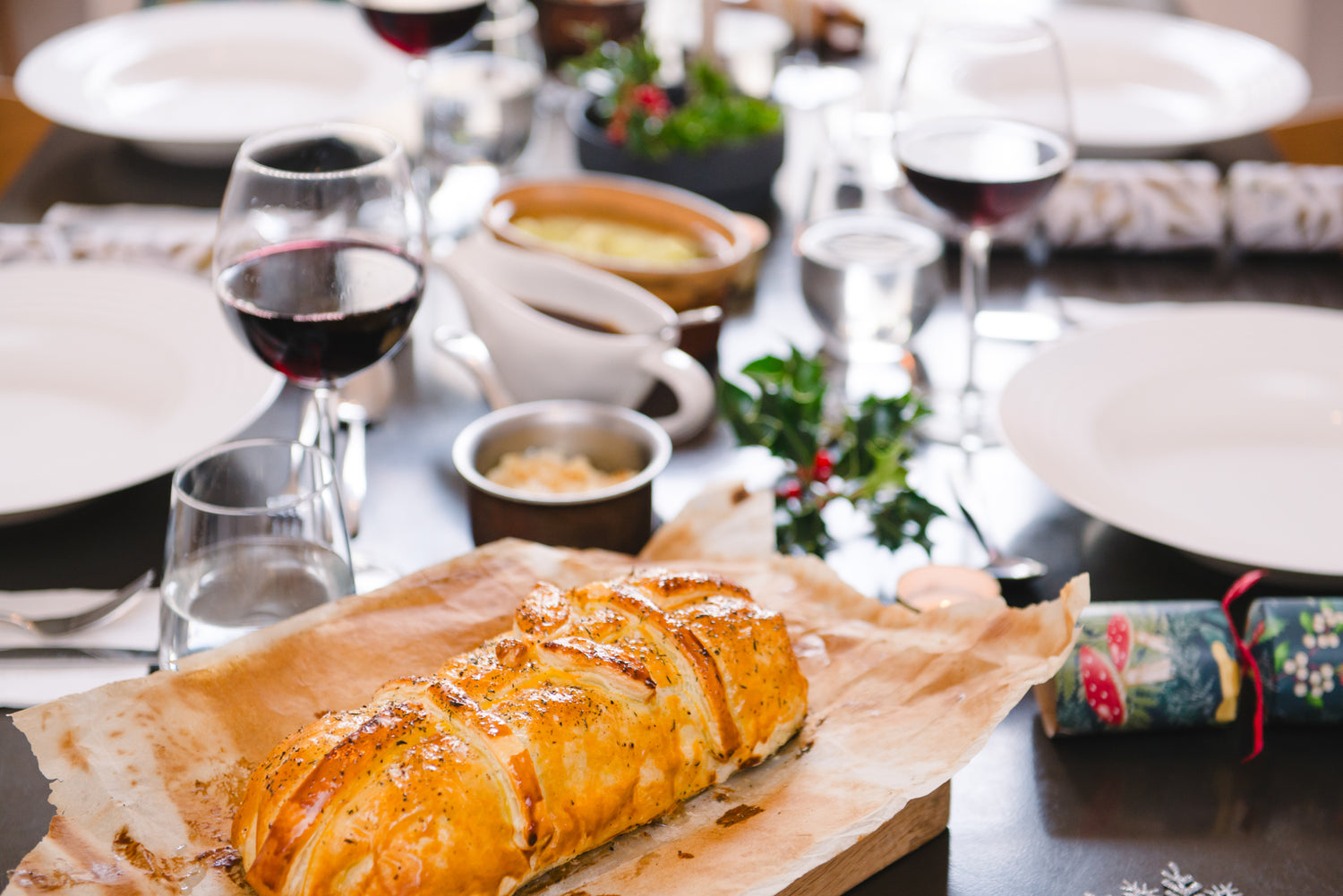 Salmon Wellington with Lemon Beurre Blanc, Serves 6