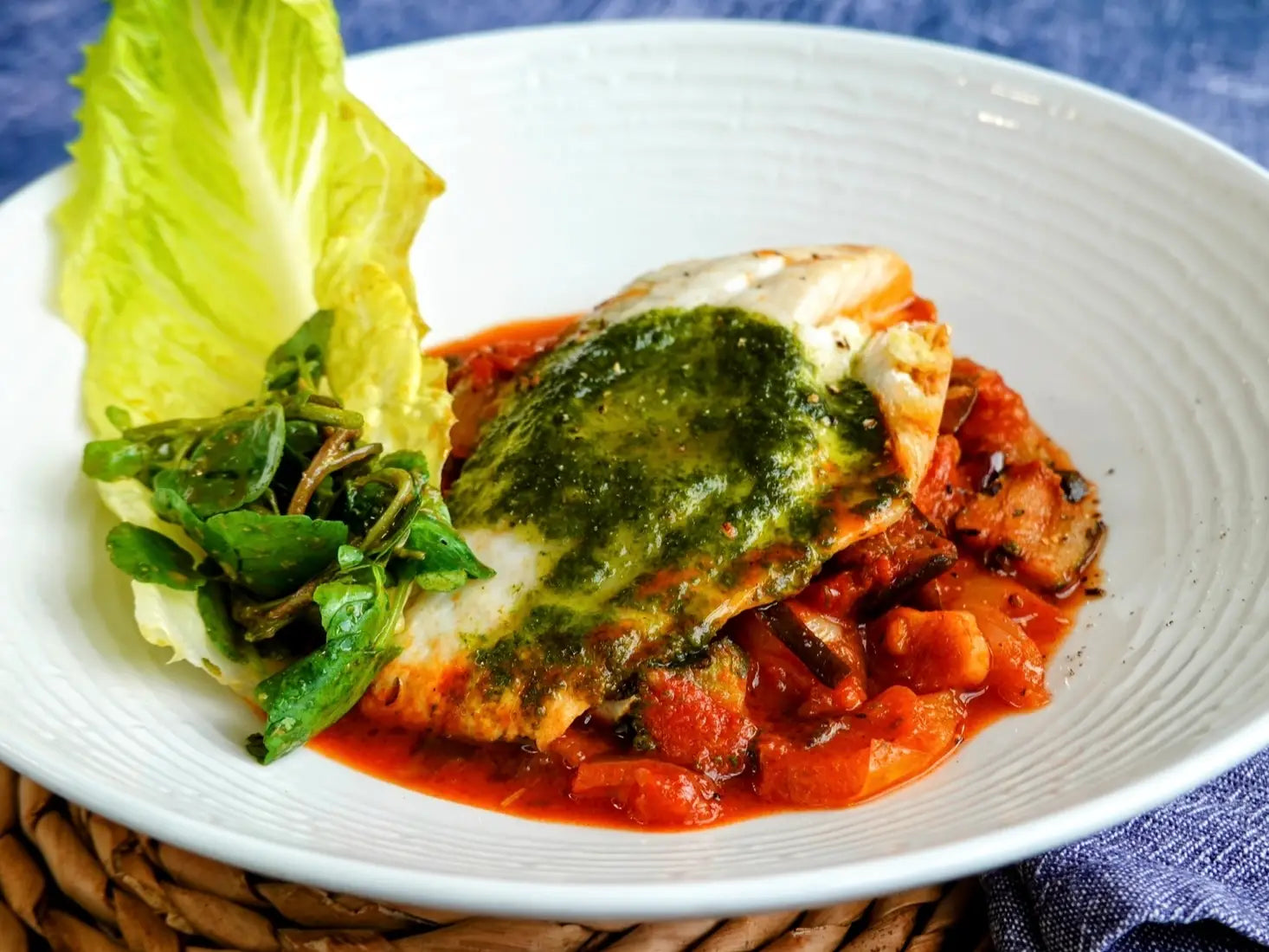 Sea Bass with Ratatouille Ready Meal
