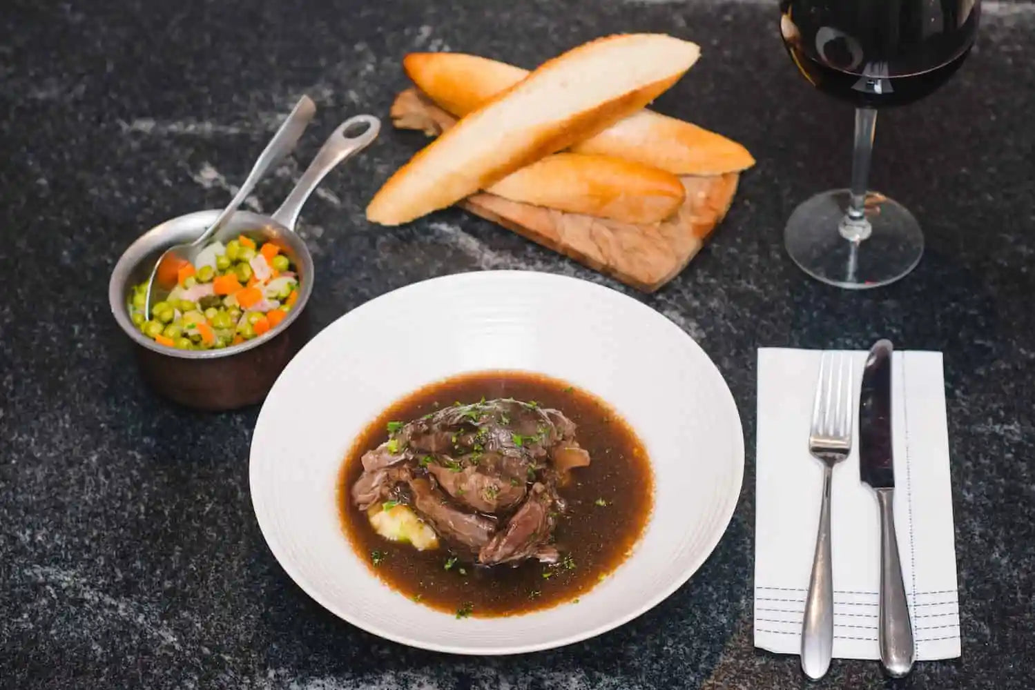 Slow Cooked Lamb Shank Meal